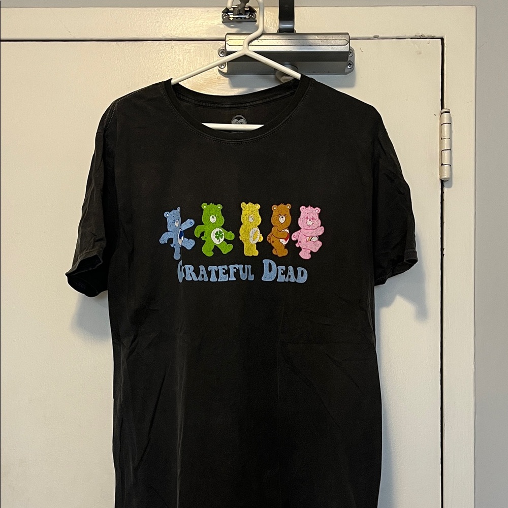 Grateful Dead Black Tee with Colorful Bears